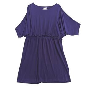 Purple Chico's Blouson Sz3 Dress Len 38"Unstretched Waist36"GUC Pullover